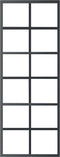 vidaXL - Schuifdeur - met - beslag - 76x205 - cm - aluminium - en - ESG-glas