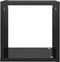 vidaXL - Wandschappen - kubus - 2 - st - 26x15x26 - cm - hoogglans - zwart