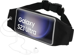 Mobiparts Galaxy S23 Ultra - Sport Belt - Touchscreen Waterbestendig - Zwart