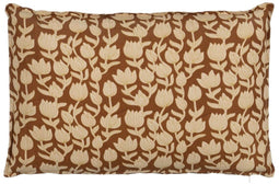 Kussen Katoen Bruin Beige 60 x 40 cm