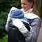 Hoppediz Fc-ant - Fleecehoes 3-in-1 - Universele draaghoes met regenhoes - Grijs