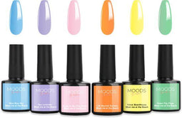 Moods Gellac 6-delige Set - Gel Nagellak - Zomerse Kleuren - Meet me at the Beach Edition