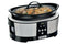 Crock Pot CR605 - Slowcooker - 5.7 liter - 225 Watt - Zilver/Zwart