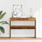 vidaXL - Wandtafel - 80x30x102 - cm - bewerkt - hout - oud - houtkleurig