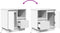 vidaXL - Nachtkastje - met - LED - Wit - 50x34,5x50 - cm