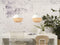 GOOD&MOJO Hanglamp Mekong - Wit/Bamboe - Rond - Ø40cm - Scandinavisch,Bohemian - Hanglampen Eetkamer, Slaapkamer, Woonkamer