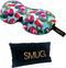 SMUG 3D Slaapmasker met Opbergzakje - 100% Verduisterend - Ergonomisch Oogmasker - Flamingo Print