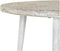 Bijzettafel DKD Home Decor 8424001820115 75 x 75 x 50 cm Gouden Metaal Wit Mangohout (75 x 75 x 50 cm)