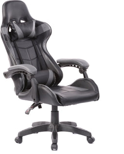 Gamestoel Cyclone tieners - bureaustoel - zwart grijs