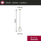 Paulmann Menja - Hanglamp - Dimbaar - Wit Messing geborsteld