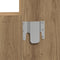 vidaXL - Wandhanger - Make-uptafel - met - LED-verlichting - - - Artisan - Eik