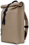 Rains Rolltop Rucksack W3 - Waterafstotende Rugzak - Beige (18 liter)