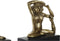Decoratieve figuren DKD Home Decor 4 Zwart Gouden Hars Aap Tropisch (50 x 4,6 x 22,5 cm)