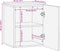 vidaXL - Badkamerwandkast - 38x34x48 - cm - massief - acaciahout
