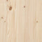 vidaXL - Bedframe - massief grenenhout - 200x200 cm - naturel