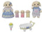 Sylvanian Families 5735 Familie Bloemen Hangoor Konijn- 5 fluweelzachte speelfiguren
