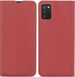 iMoshion Hoesje Geschikt voor Samsung Galaxy A02s Hoesje Met Pasjeshouder - iMoshion Slim Folio Bookcase - Rood