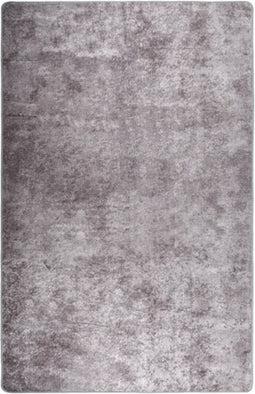 vidaXL - Vloerkleed - wasbaar - anti-slip - 80x150 - cm - grijs