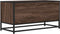 vidaXL - Tv-meubel - 80x34,5x40 - cm - bewerkt - hout - metaal - bruin - eikenkleur