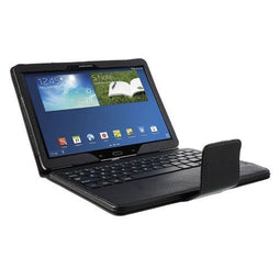 Javu - Samsung Galaxy Note 10.1 (2014) - Bluetooth Toetsenbord Hoes met Sta-functie - Zwart