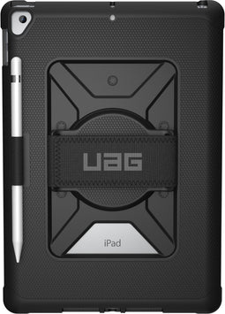 UAG Metropolis - Backcover voor Apple iPad 9 (2021) - Handstrap en stylus houder - Zwart