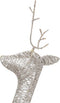 vidaXL - Rendierfamilie - Kerstmis - warmwit - 270x7x90 - cm - mesh - goudkleurig