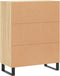 vidaXL - Dressoir - 69,5x34x90 - cm - bewerkt - hout - sonoma - eikenkleurig
