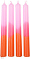 Rex Dip dye kaarsen set van 4 - Roze - Kaars