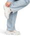 POSH by Poelman MADEE - Dames sneakers - Vetersluiting - Wit met goud