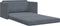vidaXL - Zetelbed - 2-in-1 - Donkergrijs - 124x204x61 - cm - Velvet