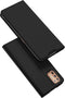 Dux Ducis Hoesje Met Pasjeshouder Geschikt voor Motorola Moto G9 Plus - Dux Ducis Slim Softcase Bookcase - Zwart