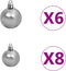 vidaXL - Kunstkerstboom - met - verlichting - en - kerstballen - half - 150 - cm - groen