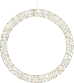 Luca Lighting - Kerstverlichting Cirkel - 800 Warm Witte LED Lampjes - Ø36 cm - Metaal - Wit