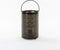 Anna Collection Led sfeer lantaarn - zwart met goud - B12 x H19 cm