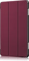 3-Vouw sleepcover hoes - Geschikt voor Lenovo Tab P10 - Bordeaux Rood