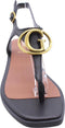 Guess Miry - Sandalen - Goudkleurig G-merkembleem - Zwart - Maat 39