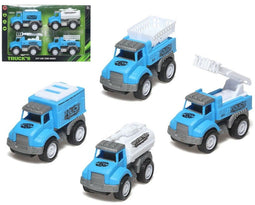 Set minivrachtwagens Blauw