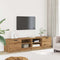 vidaXL - Tv-meubelen - 2 - st - 80x35x36,5 - cm - bewerkt - hout - artisanaal - eiken