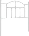 vidaXL - Hoofdbord - 90 - cm - metaal - wit