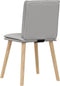 vidaXL - Eetkamerstoelen - 2 - st - stof - wolk - grijs