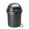 Rotho - Afvalemmer 10 l ROLL BOB zwart