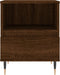 vidaXL - Nachtkastjes - 2 - st - 40x35x50 - cm - bewerkt - hout - bruin - eikenkleur