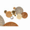 Wanddecoratie 23SMA0041 Bruin Grijs Metaal Papier Natuurlijke Vezel 90,2 x 5,7 x 47 cm (2 Stuks)