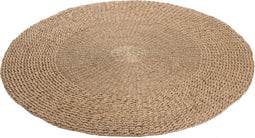 J-Line tapijt Rond Gevlochten - zeegras - naturel