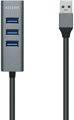 Aisens A106-0507 - USB Hub - 4x USB 3.2 (Gen1, 5Gb/s) - Grijs