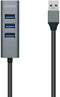 Aisens A106-0507 - USB Hub - 4x USB 3.2 (Gen1, 5Gb/s) - Grijs