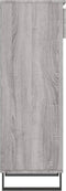 vidaXL - Schoenenkast - 40x36x105 - cm - bewerkt - hout - grijs - sonoma
