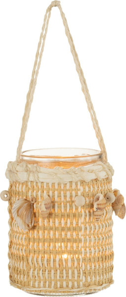 J-Line kaarshouder - glas - naturel