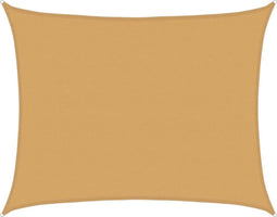 vidaXL - Zonnezeil - 160 - g/m² - rechthoekig - 6x8 - m - HDPE - zandkleurig
