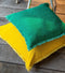 Dutch Decor BURTO - Kussenhoes 45x45 cm - gewassen katoen - Emerald - groen - met rits - zonder binnenkussen